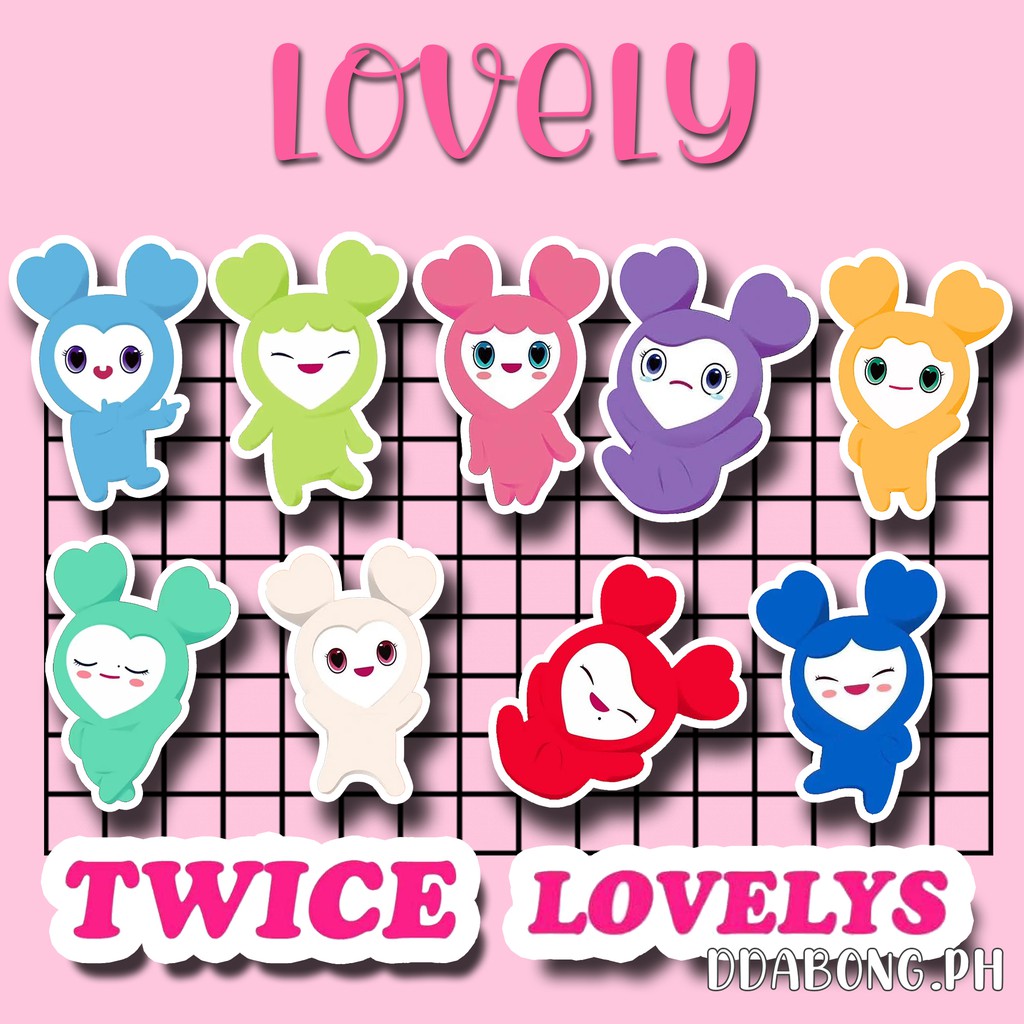 Twice Lovely Waterproof Vinyl Sticker Set Shopee Philippines