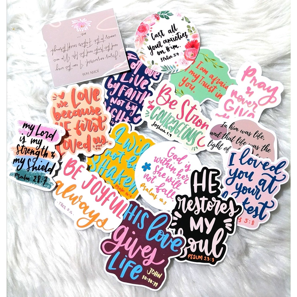 Bible Verse Stickers For creative journaling/Scrapbook/Artcrafts/DIYS Shopee Philippines