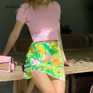 BIG SPECIAL SweetyGirl Women's 2021 Print Hip Rustic Temperament A-line Skirt