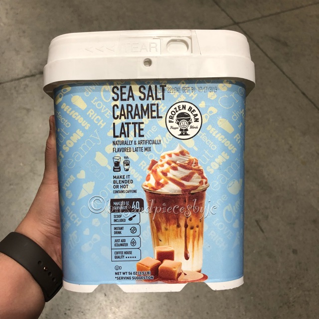 Frozen Bean Frappe Blends Sea Salt Caramel Latte