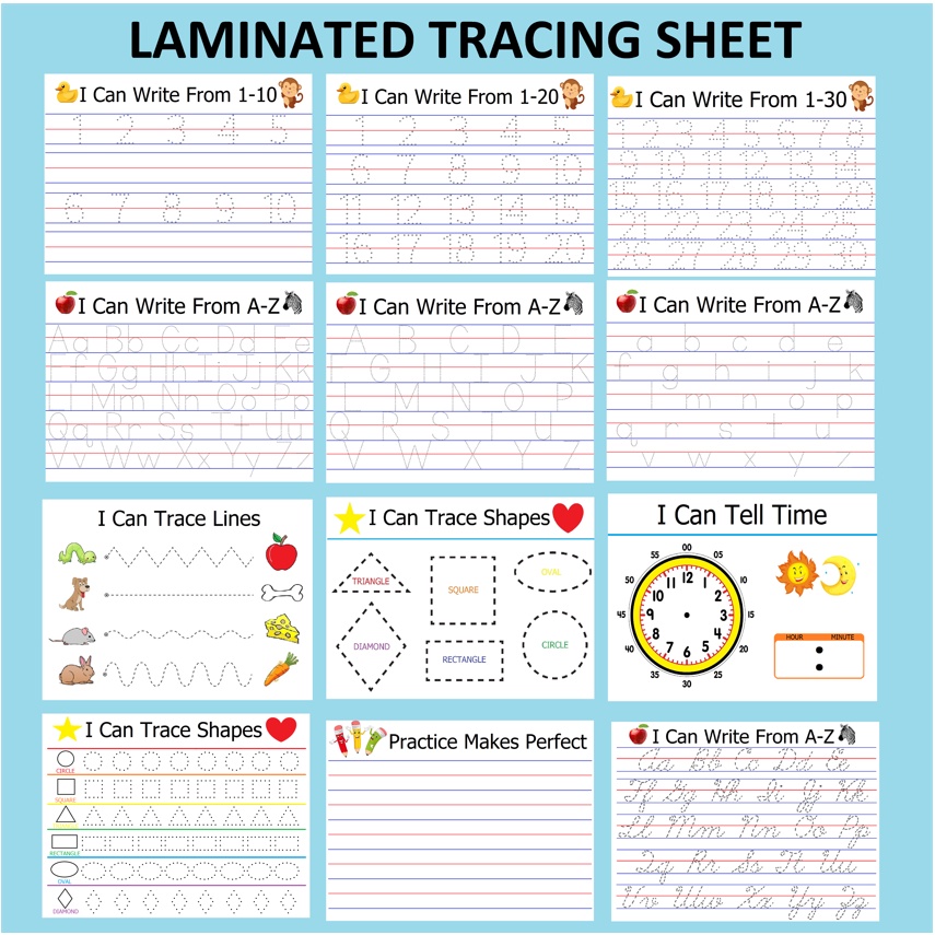 Laminated Tracing Alphabet Letters Cursive A4 Size Sh vrogue.co
