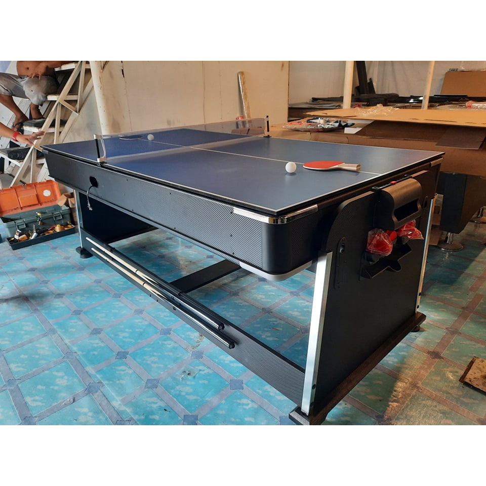 7FT 4 IN 1 MULTI GAME TABLE / POOL, AIR HOCKEY, TABLE TENNIS & DINING