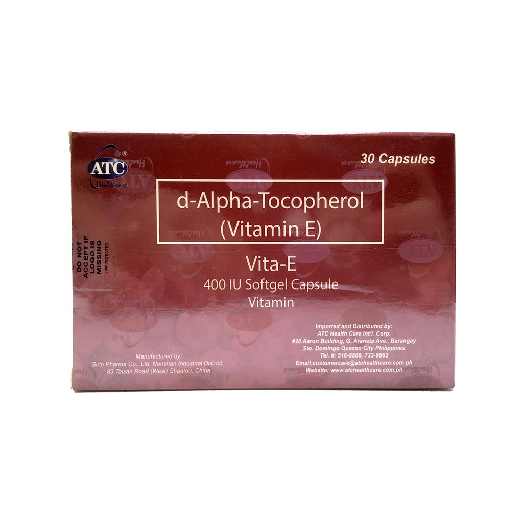 Atc Vita E 400iu Dietary Supplement By 30s