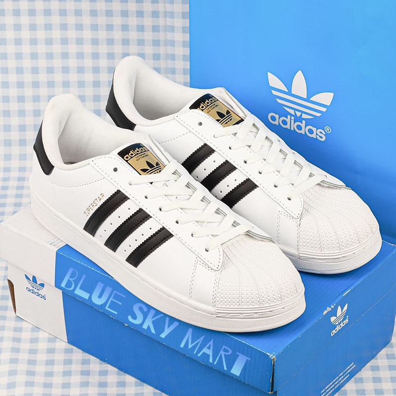 ADIDAS SUPERSTAR SHOES WHITE BLACK FOR MEN AND Shopee Philippines