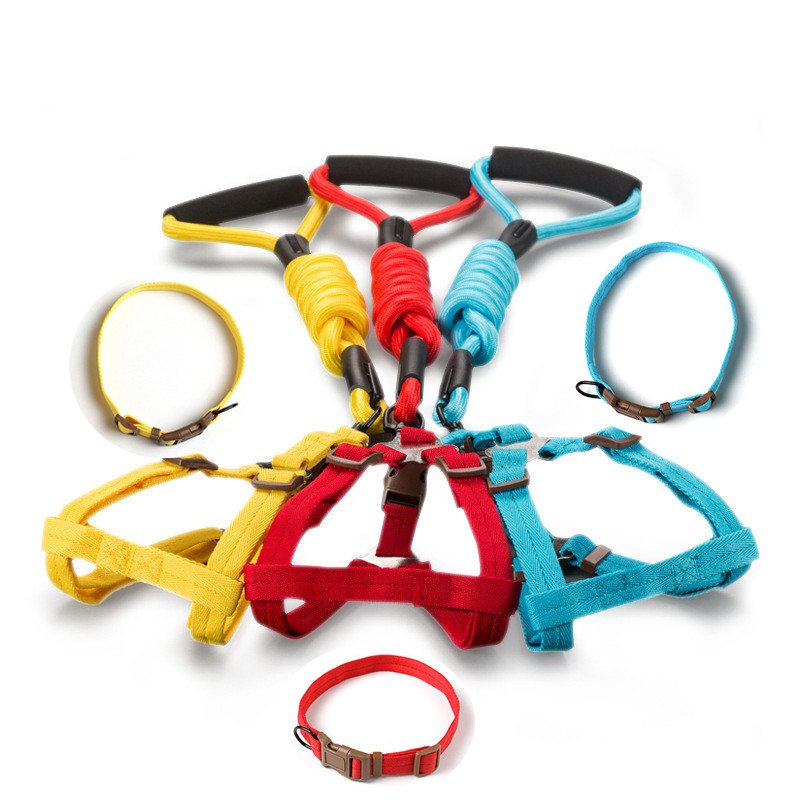 MOLAMGO Dog Leash Pet Body Leash Collar With Chest Strap Three Piece Set #6