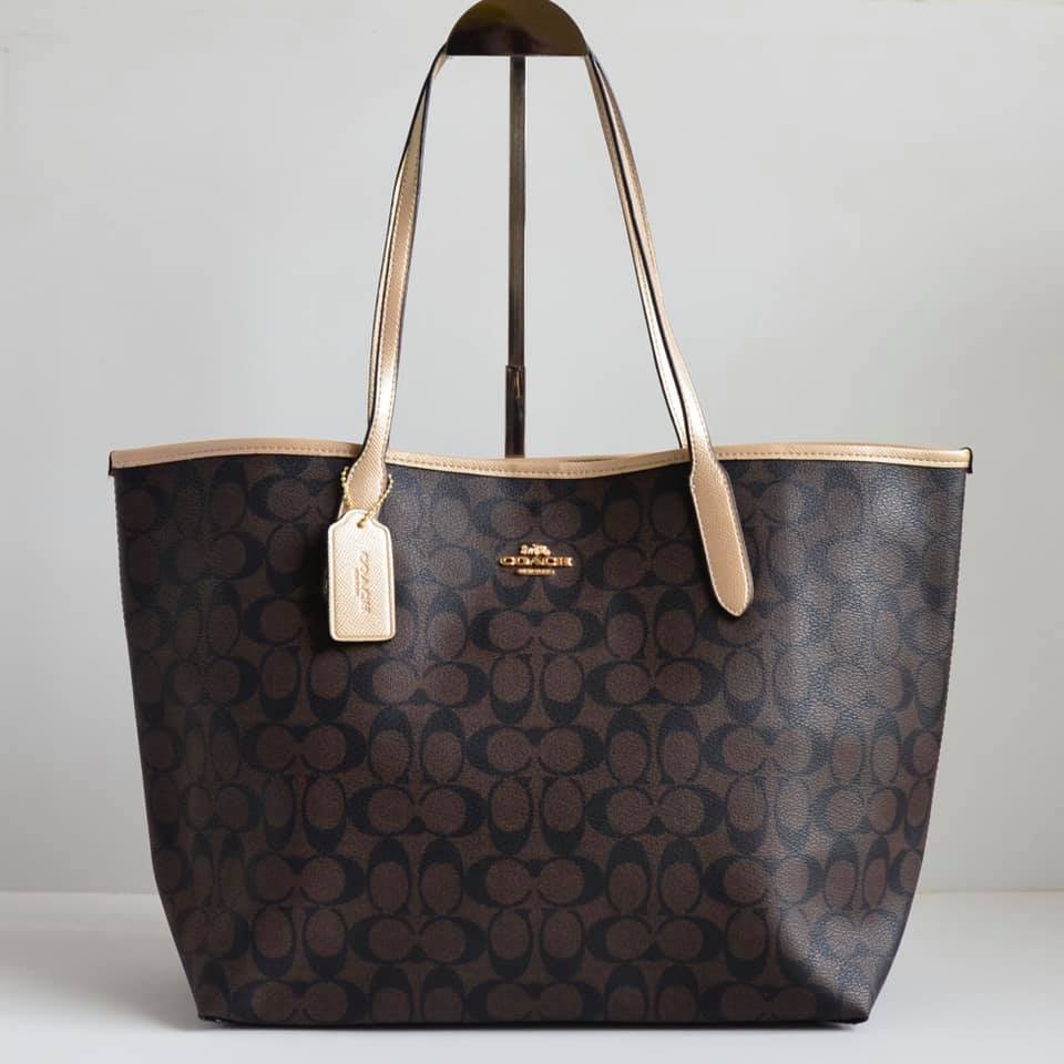 Coach City Tote In Signature Canvas | Shopee Philippines