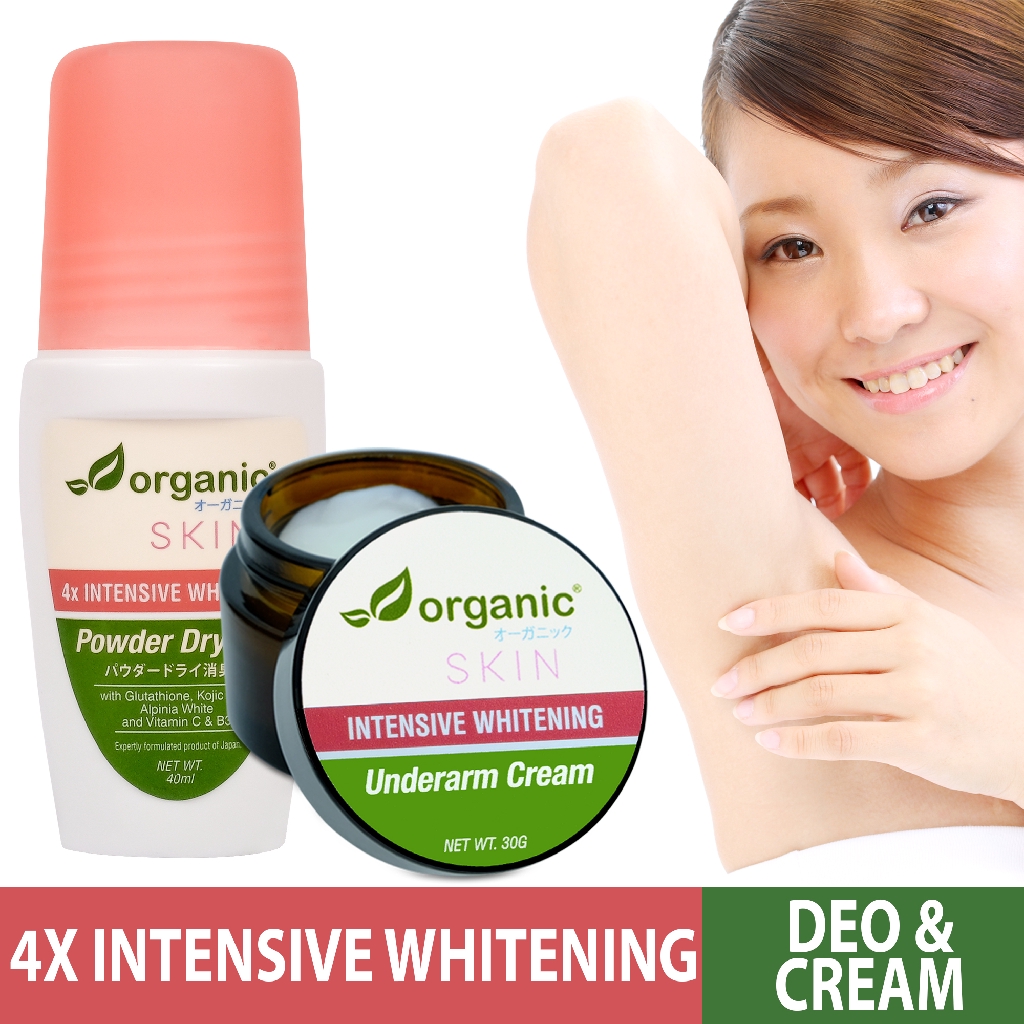 Organic Skin Japan 4x Intensive Whitening Powder Dry Deodorant and
