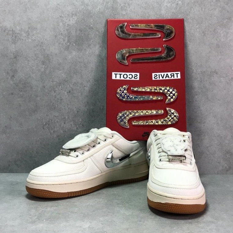 Travis Scott x Nike Air Force 1 AF 100 Men shoes original sn | Shopee  Philippines