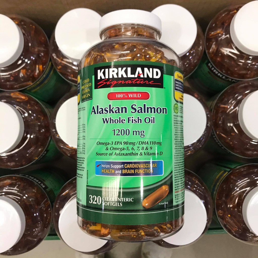 Kirkland 100 Wild Alaskan Whole Fish Oil 1200mg 320pcs Shopee Philippines