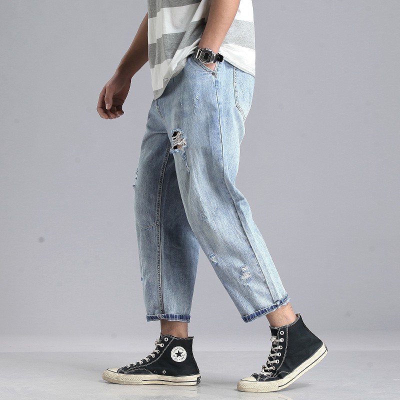 straight cropped jeans mens