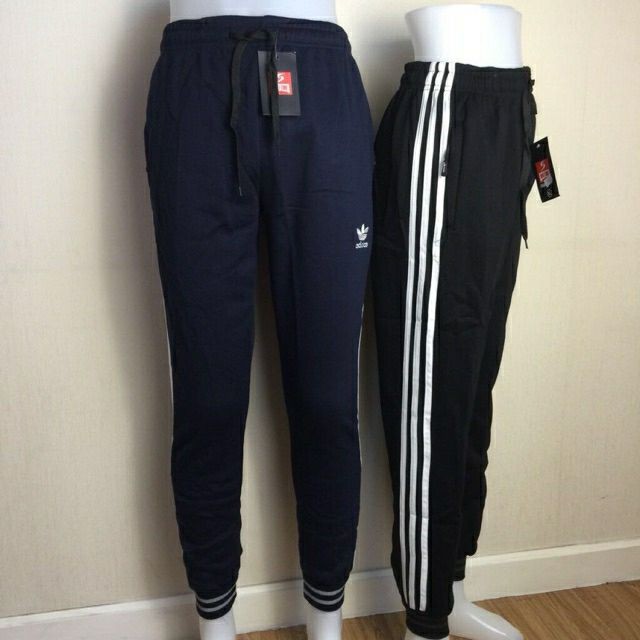 black and white jogger pants