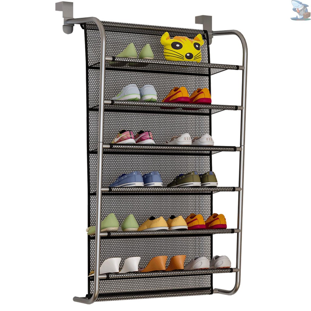 Shoe Rack 6 12 Pairs Shoes Organizer Metal Iron Of Expandable And Adjustable Shoes Organizer Stackable Shoe Shelf For Entryway Doorway 2 Tier Grey Storage Organization Shoe Racks