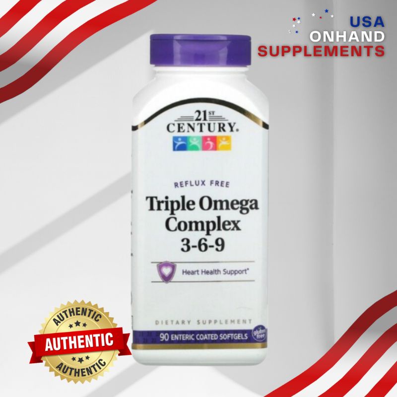 USA Onhand 21st Century Triple Omega Complex 369, Flaxseed Oil