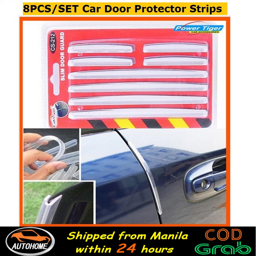 Tr Od 8pcs Car Door Protector Edge Guard Strip Scratch Anti
