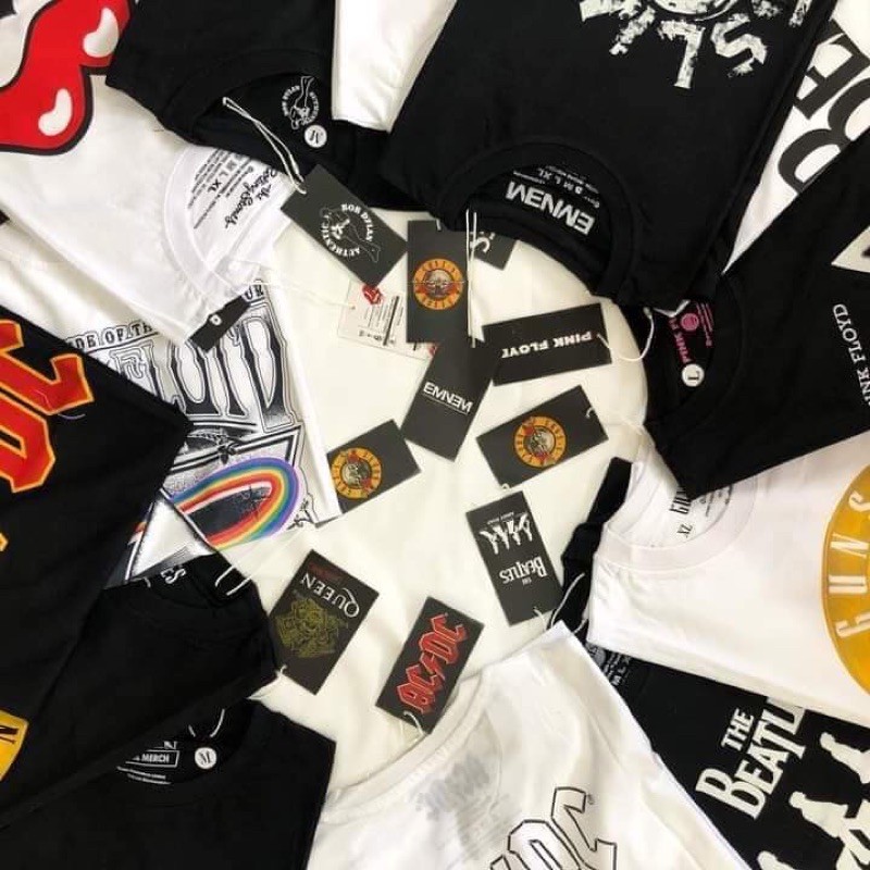 ROCK OFF BANDSHIRT WHITE (UNISEX) Shopee Philippines