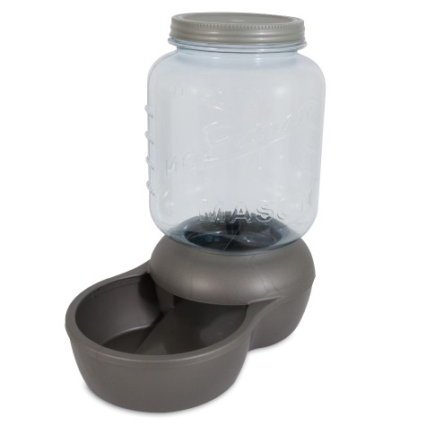 mason jar pet feeder