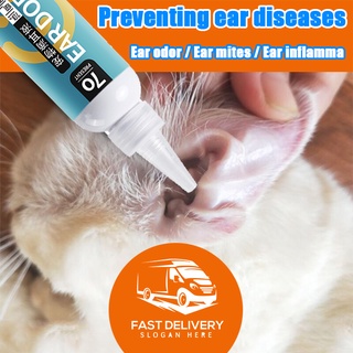 PET EAR DROPs Cat Dog Mites Odor Removal CAT EARDROP DOG EAR DROP Solution for Infection Treatment