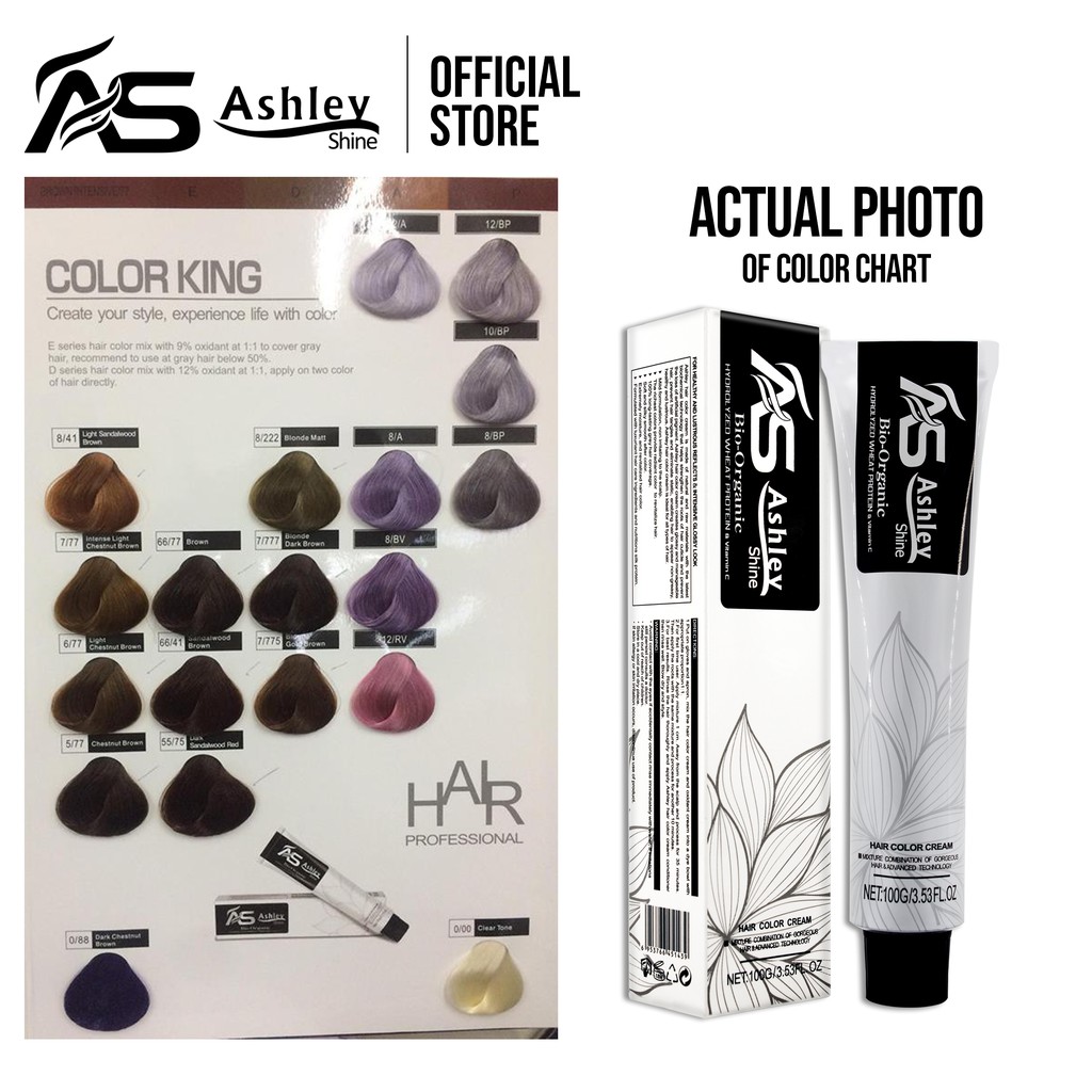 Ashley Shine Bio Organic Hair Color Fashion Colors Shopee