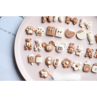Cartoon Flower Rabbit Jibitz Charms for Croc Jibbits Coffe Bear Jibits Croc Pins Paw Candy Shoe Charm Kids DIY Shoes Accessories Decoration #4