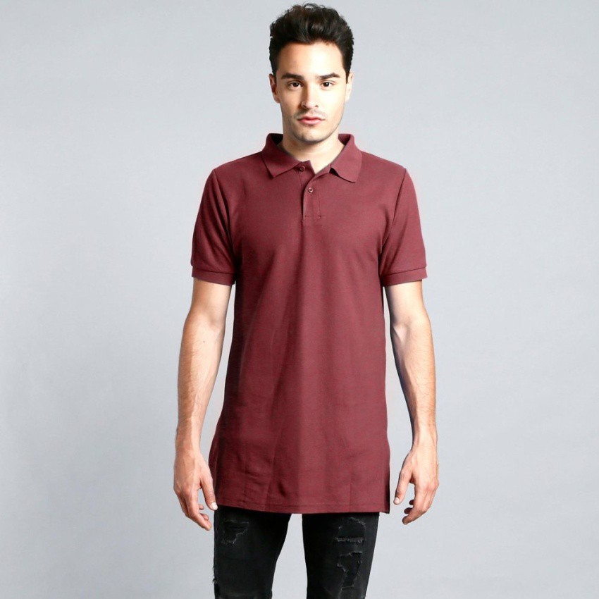 maroon polo shirt mens