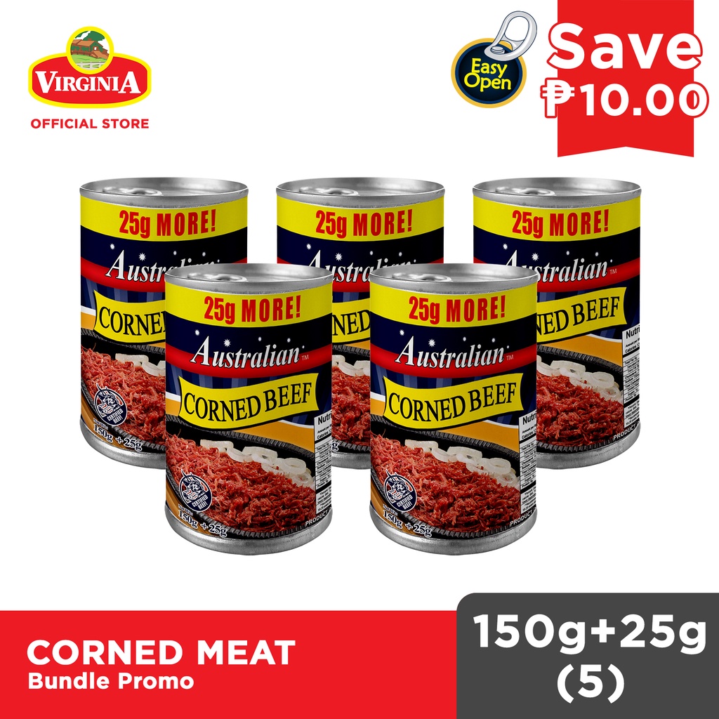 Australian Corned Beef 150g + 25g x 5 Shopee Philippines