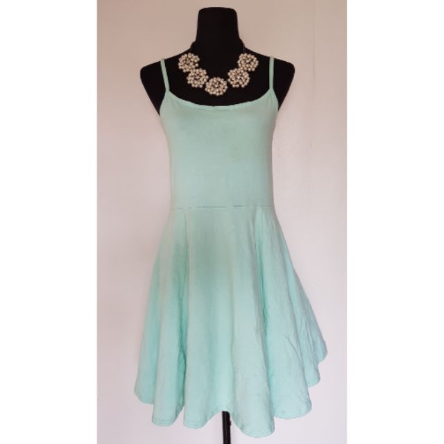 mint green skater dress