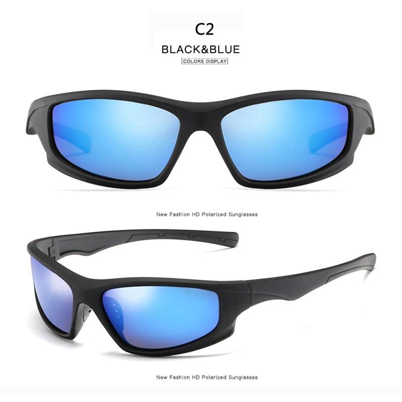 Fashion Polarized Men Sunglasses Sport Outdoor Glasses Male Square Uv400 Trend Wild Shade 