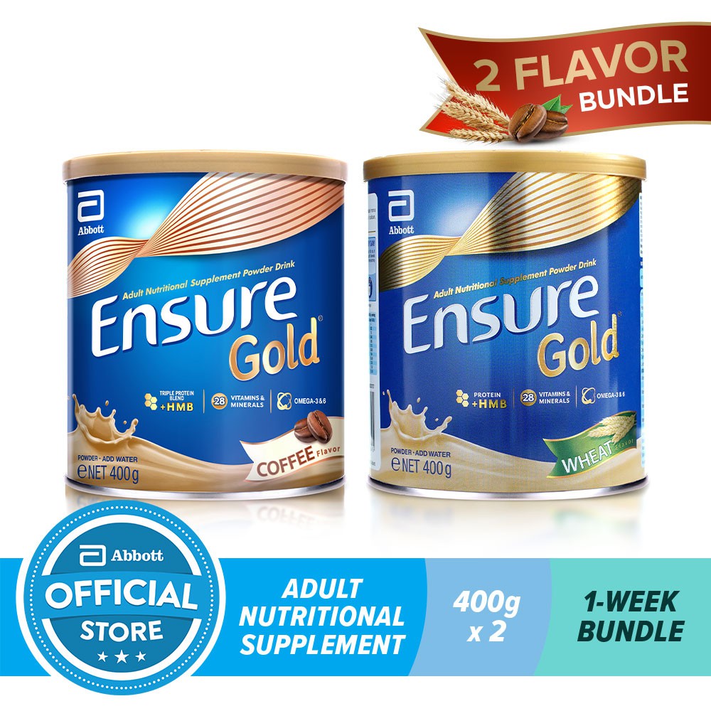 ensure-gold-hmb-2-flavor-bundle-coffee-and-wheat-400g-shopee-philippines