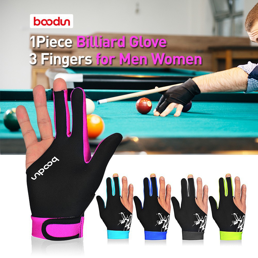 Pool Cue Gloves,Snooker Playerss Gloves,Durable Breathable Anti-Skid,Wear on The Right or Left Hand Billiard Glove,3 Finger Billiards Gloves for Man Woman 