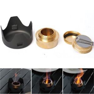Copper Alcohol Stove Mini Ultra-light Spirit Burner Gas Stoves Outdoor Camping^F