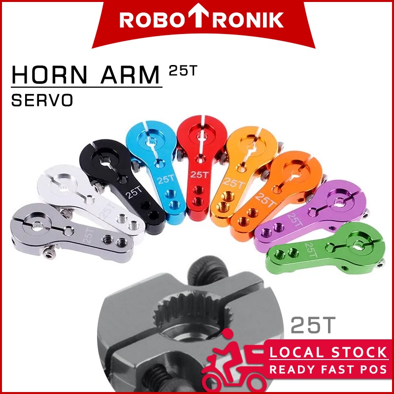 Servo Motor Horn Arm 25T Lightweight Aluminum, compatible MG995, MG996 Shopee Philippines