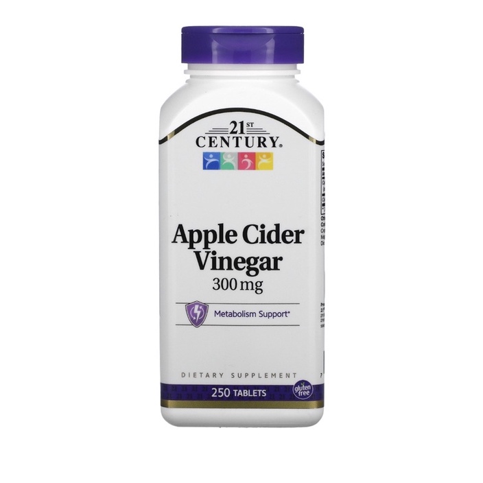 Apple Cider Vinegar Metabolism support 300mg 250 tablets, 21st Century