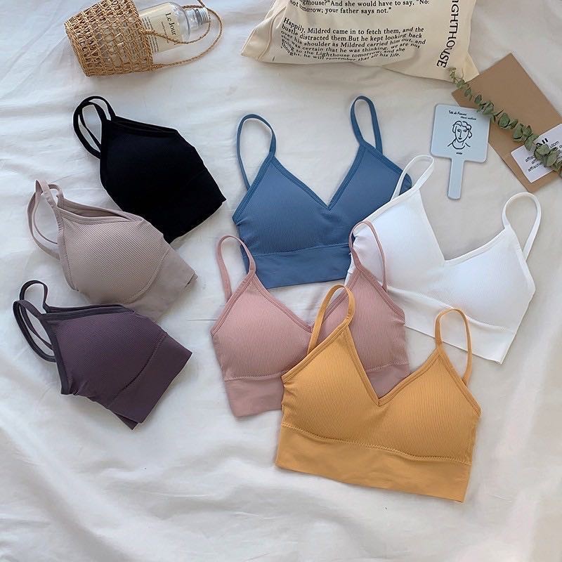 U back X Bralet Sports Bra Korean Style With Padding foam Shopee