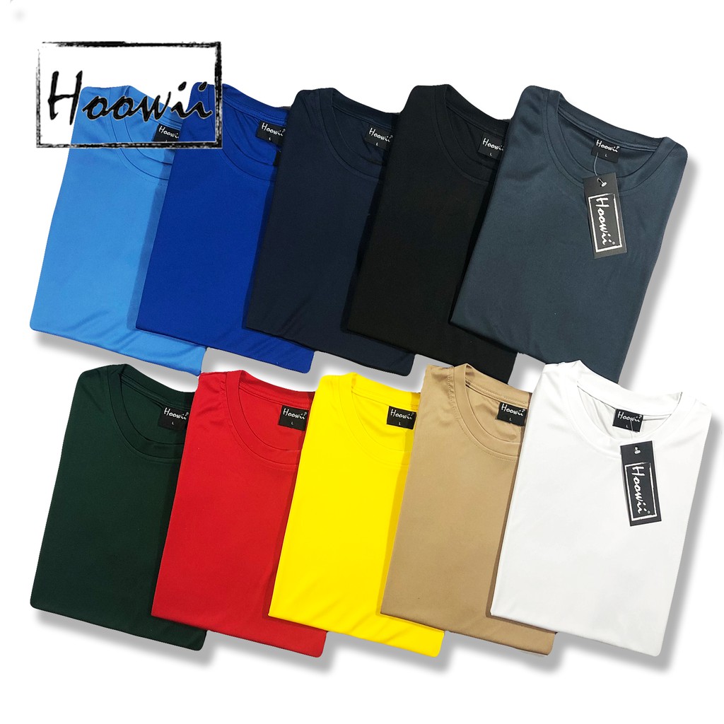 HOOWII 10 Colors Dri-fit Plain Shirt T 