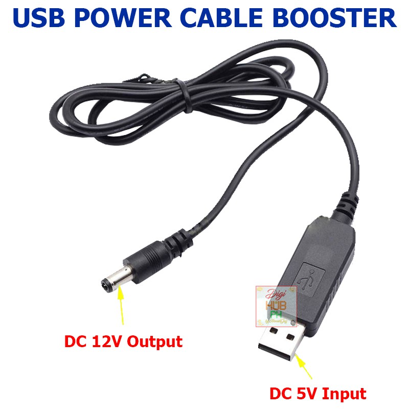 USB Power Booster Cable 5V DC to 12V DC COD! Shopee Philippines