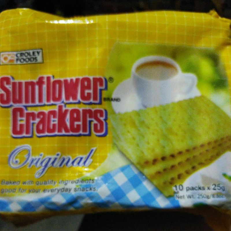 Sunflower Crackers Original (10packsx25g) Shopee Philippines