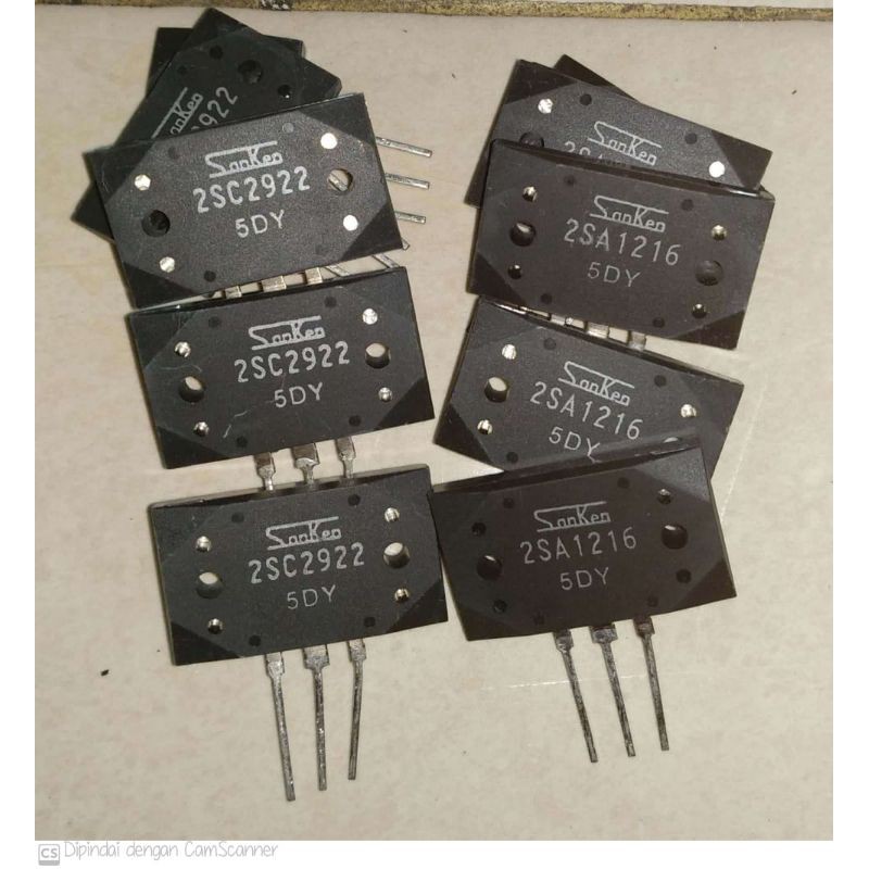Sanken Transistor 2SC2922 & 2SA1216 5DY Original Shopee Philippines