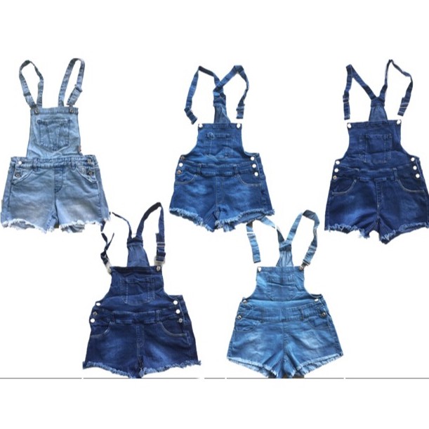 Denim jumper shorts stretchable Shopee Philippines