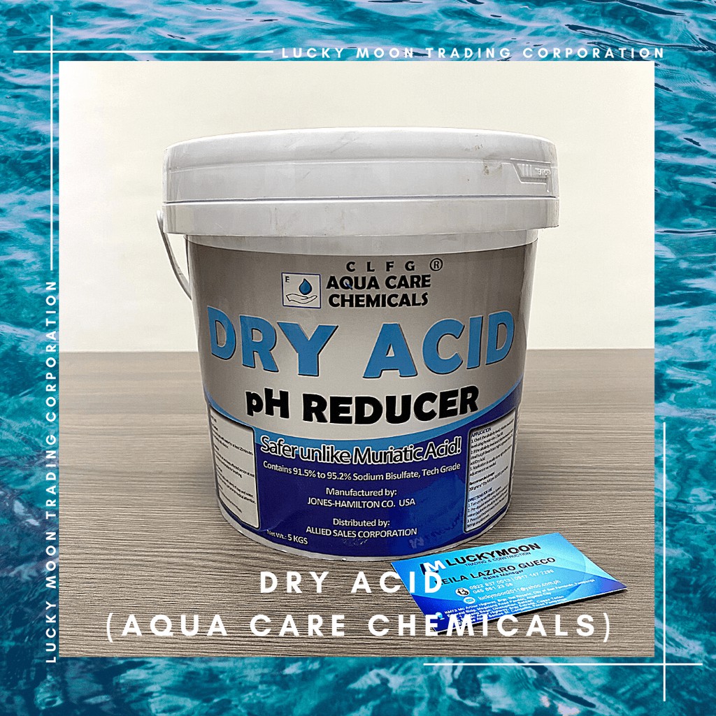 LMTC Swimming Pool Aqua Care Chemicals Dry Acid pH Reducer/ Sodium Bisulphate (5 KG) Shopee