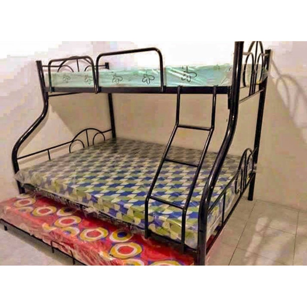 Double Deck Bed With Pull Out