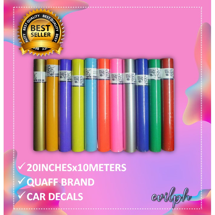 QUAFF CAR DECALS 20INCHESx10METERS Shopee Philippines