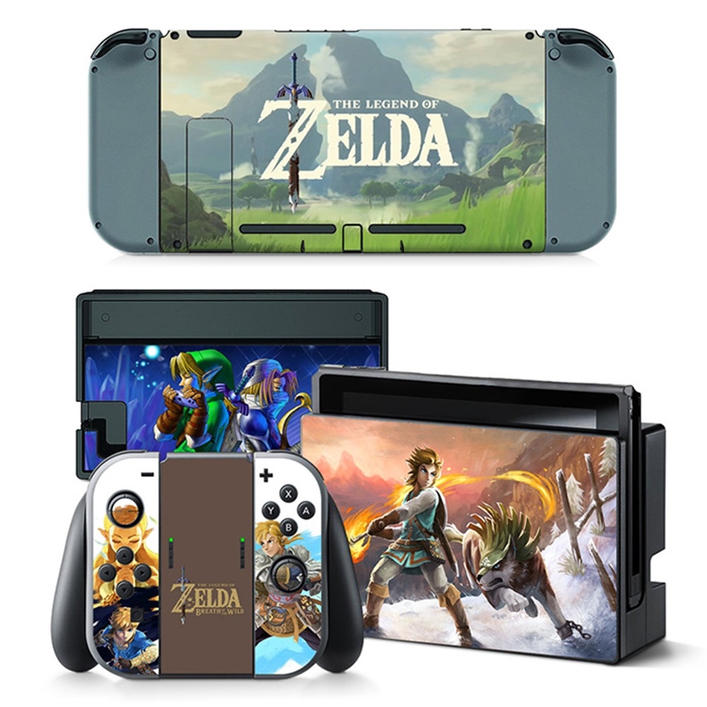 nintendo switch console with zelda