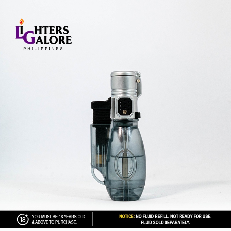 Lighters Galore POCKET TORCH 65 (XING TRANSPARENT STEADY TORCH OPTION