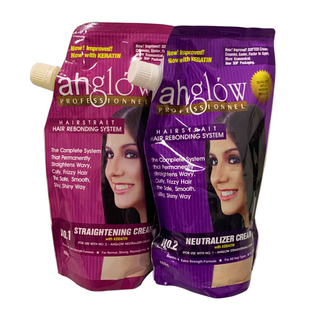 Ahglow Hair Rebonding Set 480g X 2 Pouch Shopee Philippines