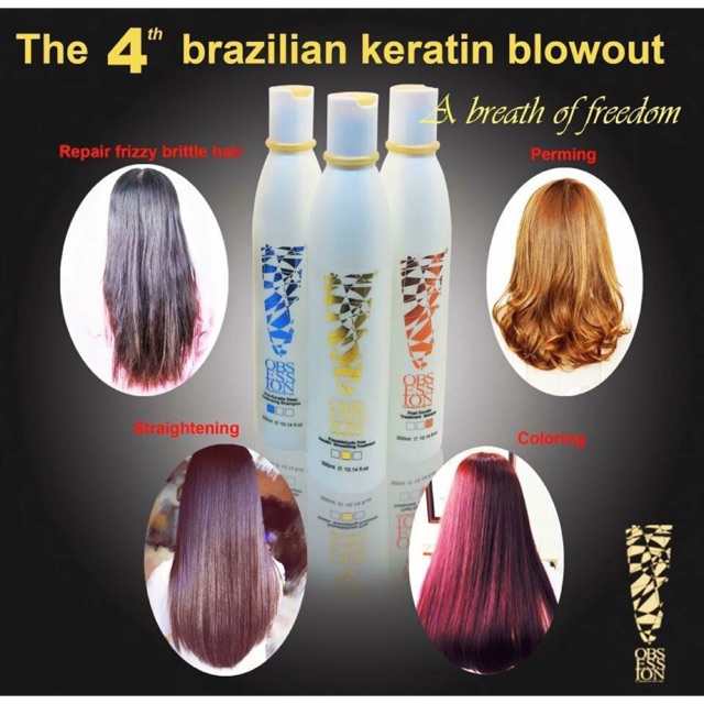 Obsession Brazilian Keratin Blowout 300ml Shopee Philippines