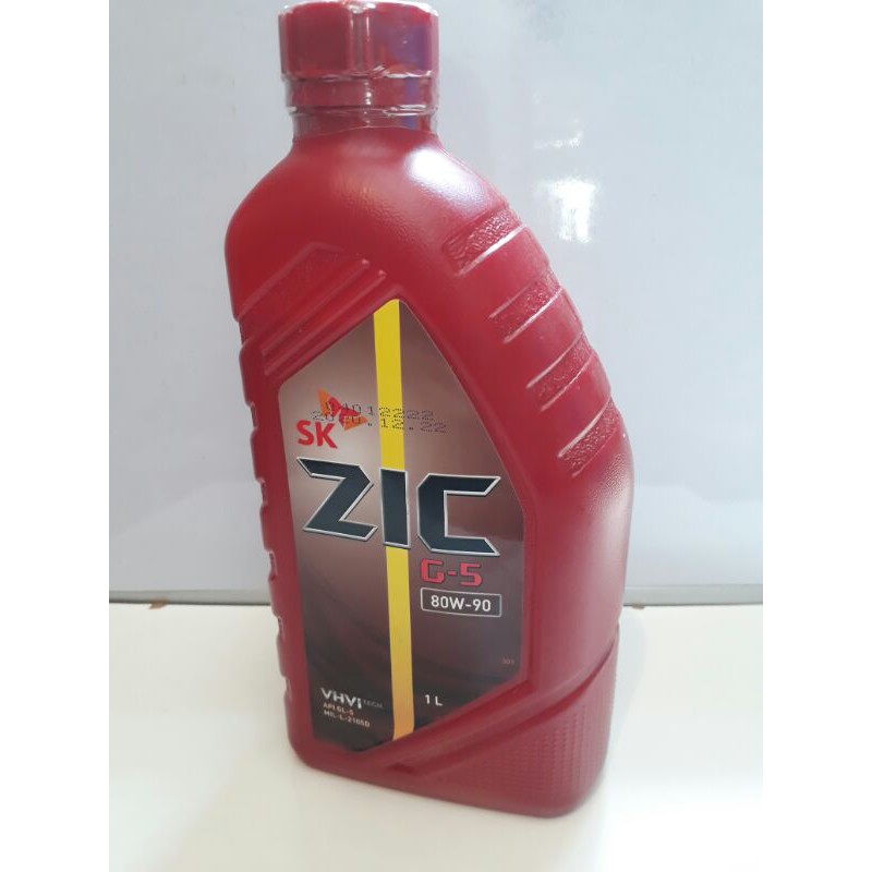 SK ZIC G5 80W90 GL5 Manual Transmission Gear Oil GL5 1L ( 1 Liter