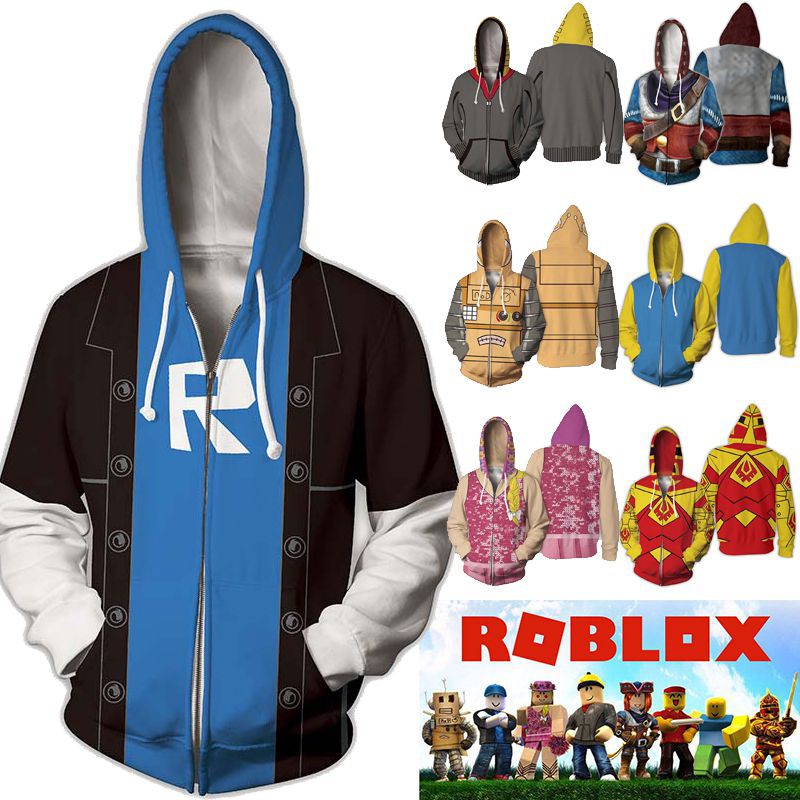 Game Roblox Zipper Hoodie Pullover Sweatshirt Jacket Coat Sweater Casual Tops Shopee Philippines - ahegao roblox hoodie