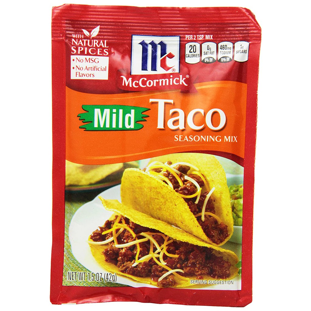 McCormick Mild Taco Seasoning Mix, 42g Shopee Philippines