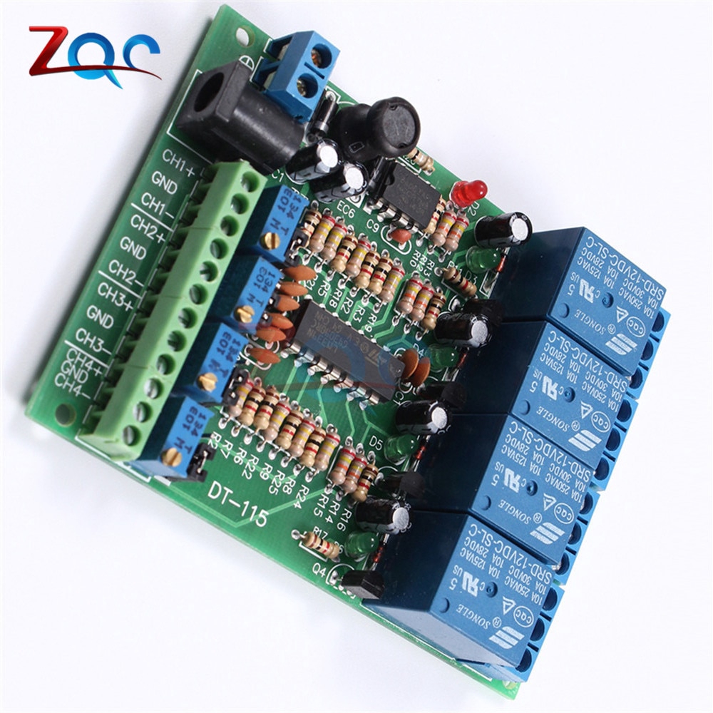 DC 12V 4 Channel Voltage Comparator Stable LM393 Comparator Module