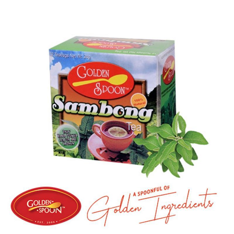 Golden spoon Sambong tea(12 teabags/box) Shopee Philippines